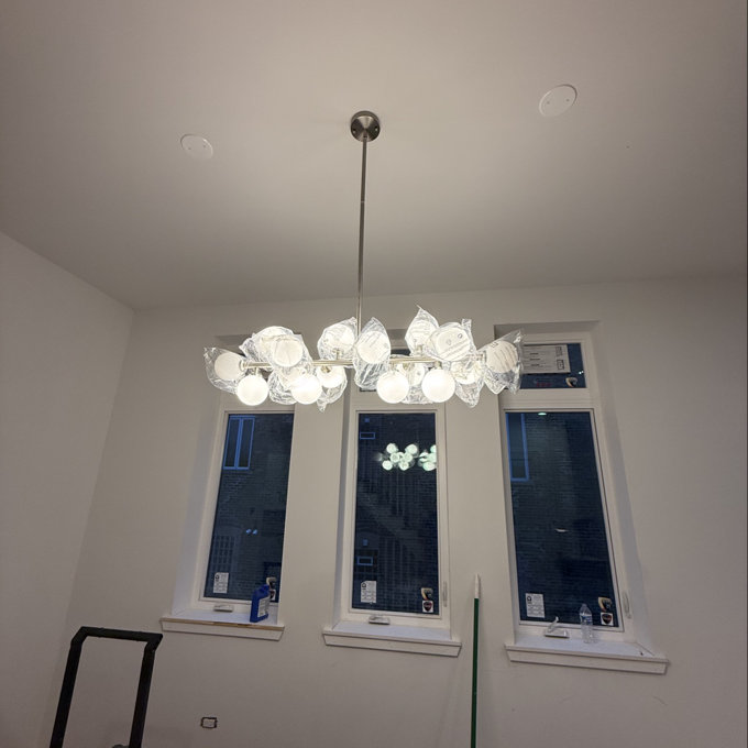 George Oliver Jewellia 16-Light Dimmable Bubble Glass Sputnik